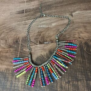 Fun colorful statement necklace!